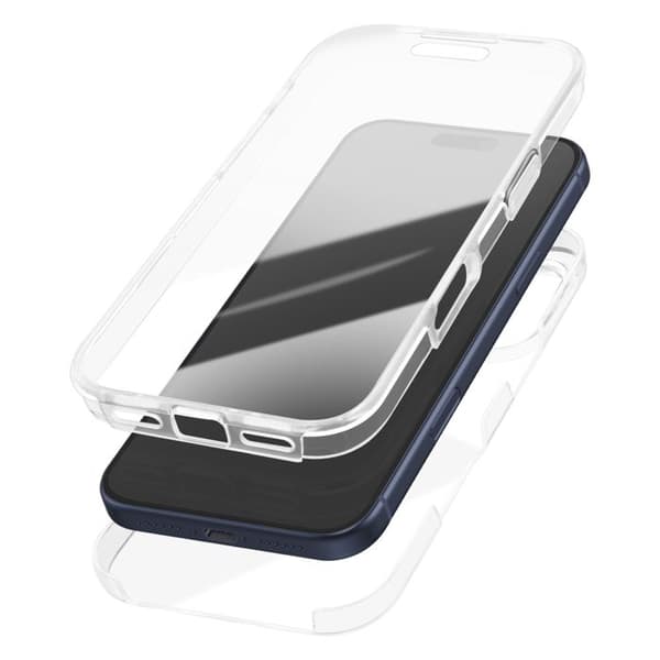 Hele Covers - AVIZAR - iPhone 17 Pro Max - Beskyttelse 360° - Gennemsigtig - Fleksibel Vit