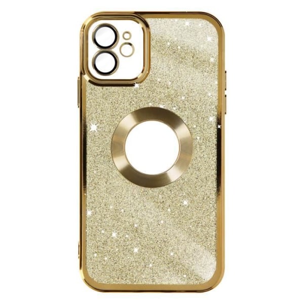Coque iPhone 12 Paillette Or AVIZAR - Protecam Spark - Fin och lätt - Kameran helt skyddad Guld
