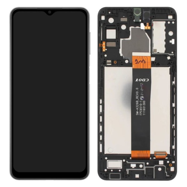 LCD-skærm - Samsung - Galaxy A32 5G - Original - Sort - Integreret Touchglas Svart