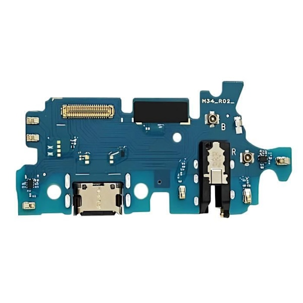 Samsung Galaxy M34 USB-C Laddningskontakt med mikrofon och uttag Svart Svart