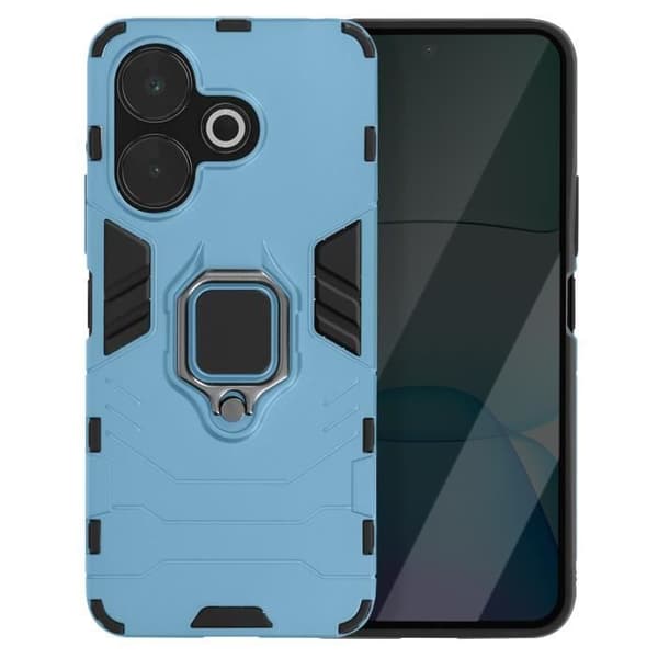 Coque för Xiaomi Redmi 13 Ring Stöd Stötsäker Ljusblå Blå