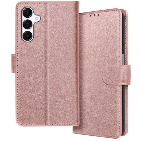 Fodral till Samsung Galaxy A16 Flip Wallet och videohållare Champagne Pink Rosa