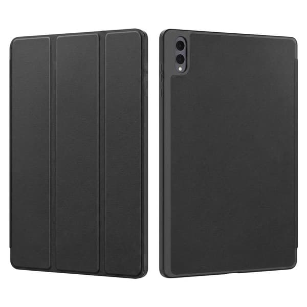 Etui til Samsung Galaxy Tab S12 Plus med Støttefunktion og Stylus Holder Sort Svart