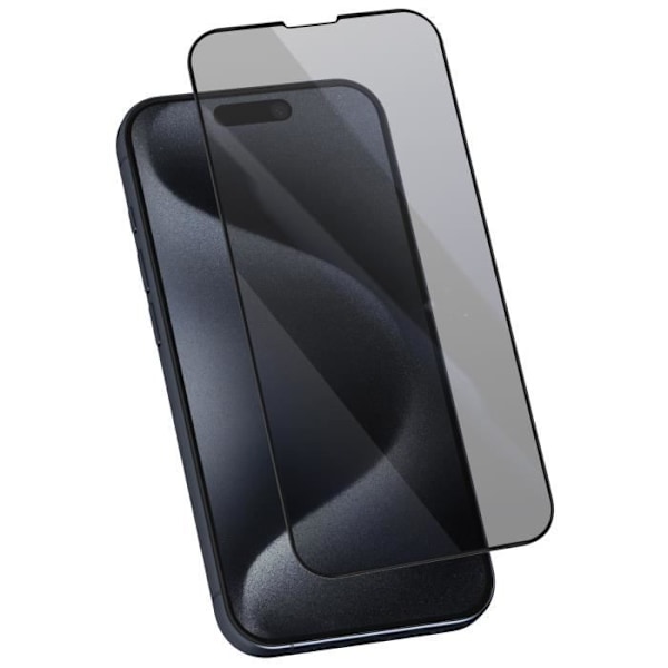 Vakosuojattu - AVIZAR - iPhone 16 Pro - Kovuus 9H - Naarmunkestävä - Paksuus 0,3 mm Svart