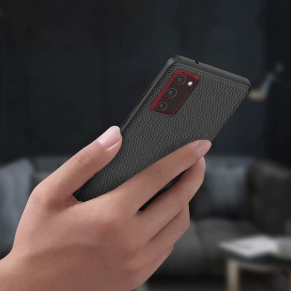 Fodral för Samsung S20 FE 3D Textured Anti-Fingerprint Hybrid Shockproof Nillkin Black