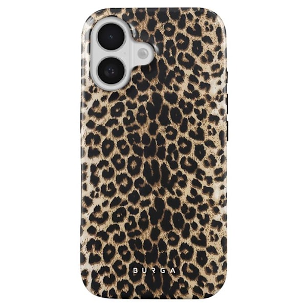 Coque MagSafe til iPhone 16 Elegant Design Player Burga Brun kastanj