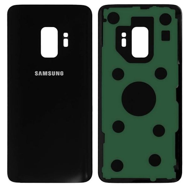 Batteriopbevaring - Samsung - Galaxy S9 - Bagcover - Sort - Tilgængelige udskæringer Svart