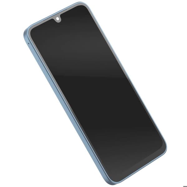 Fullskärm för Galaxy A17 4G LCD TFT-panel med lätt monteringsram Ljusblå Blå