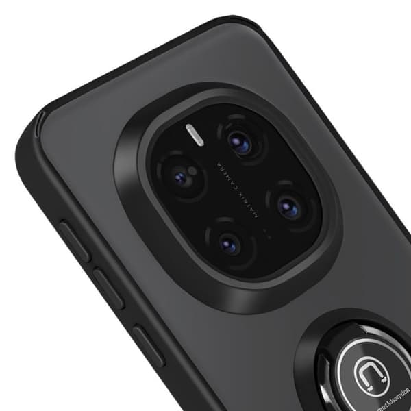 Cover til Honor Magic 7 Pro - Honor - Magnetring - Stødabsorberende - Polycarbonat - Sort Svart