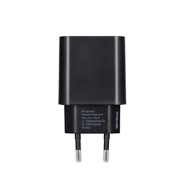 Laddare USB-C 25W Power Delivery och Quick Charge Kompakt Blå Stjärna Svart Svart