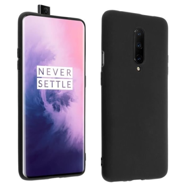 Coque - AVIZAR - Oneplus 7 Pro - Silikone Gel - Ultra Fin - Stødabsorberende Beskyttelse Svart