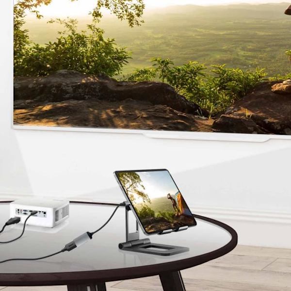 USB C - HDMI - Satechi - 4K 60Hz - Kompakti - Harmaa - 19g