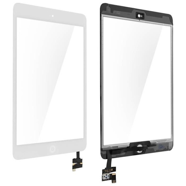 iPad Mini 1 og 2 LCD-skærm - AVIZAR - Hvid erstatningsberøringsskærm Vit