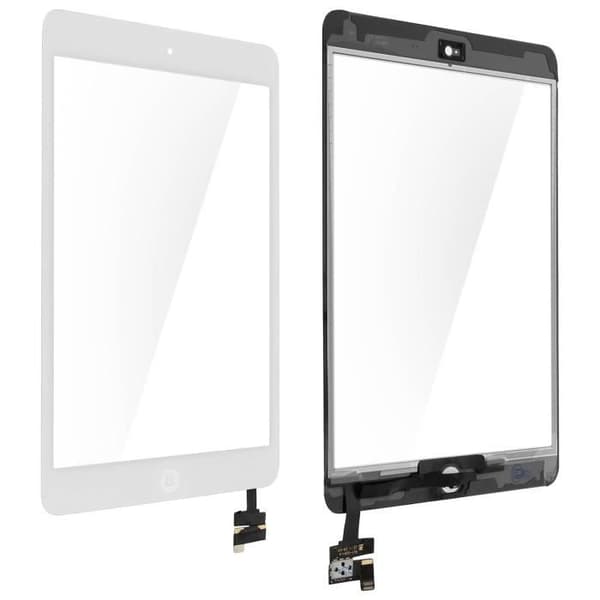 LCD-skärm - AVIZAR - iPad Mini 1 och 2 - Vit Taktile Glas - Utbyte - Demontering nödvändig Vit