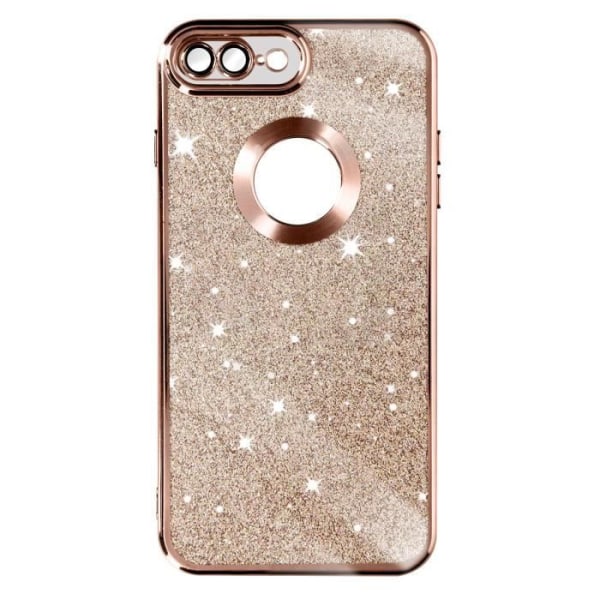 Fodral för iPhone 7 Plus i rosa guld glitter