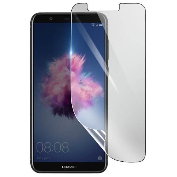 Näytönsuoja - 3MK - Huawei P Smart 2018 - Iskunkestävä Hydrogeeli - Läpinäkyvä - Naarmuuntumaton Transparent