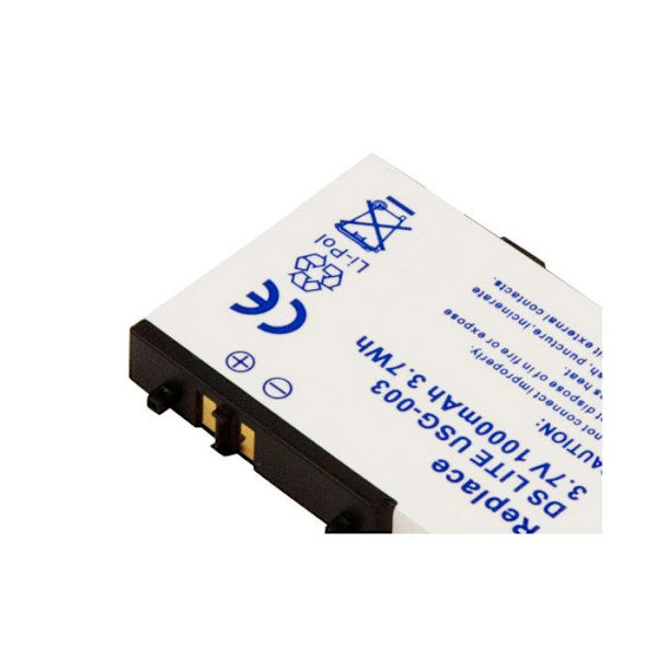 Nintendo DS Lite -pelikonsolin akku 3,7V 1000mAh Li-Polymer