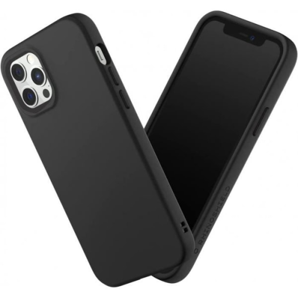 Etui - RhinoShield - SolidSuit - iPhone 12/12 Pro - Stødbeskyttelse - Minimalistisk design Svart