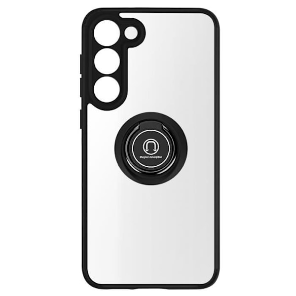 Supportcase kompatibel med Samsung Galaxy S23 Black Case Ring