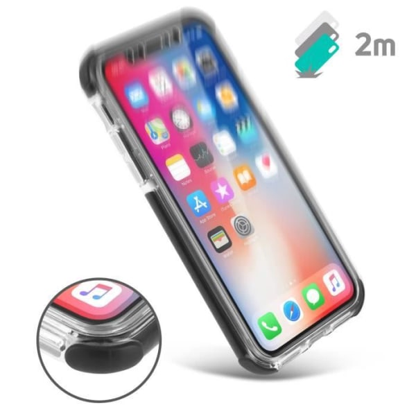 iPhone X/XS Cover 360° beskyttelse Silikone Force Cover Urban Transparent