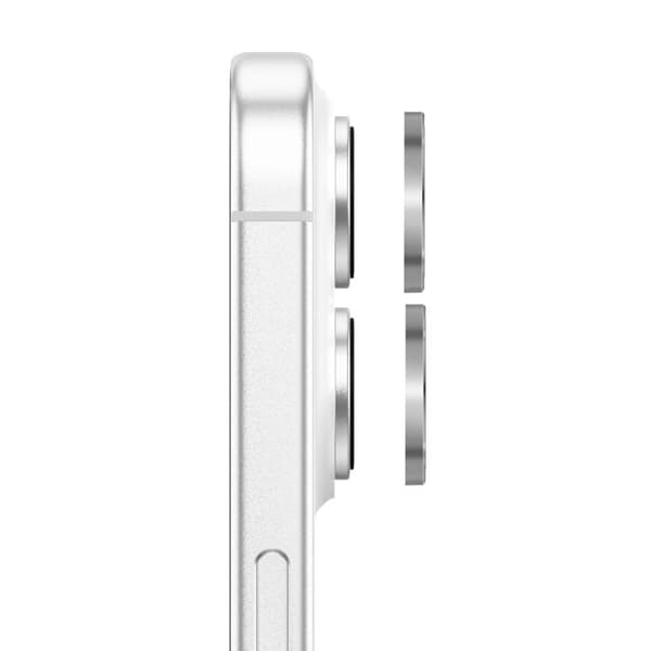 Skyddskamera för iPhone 17 med förstärkt aluminiumram Zanaé Silver Grå