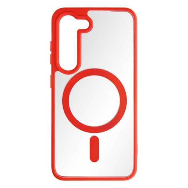 MagSafe Fodral för Samsung Galaxy S23 Plus Rigid Back Contour Matt Silikonröd Röd