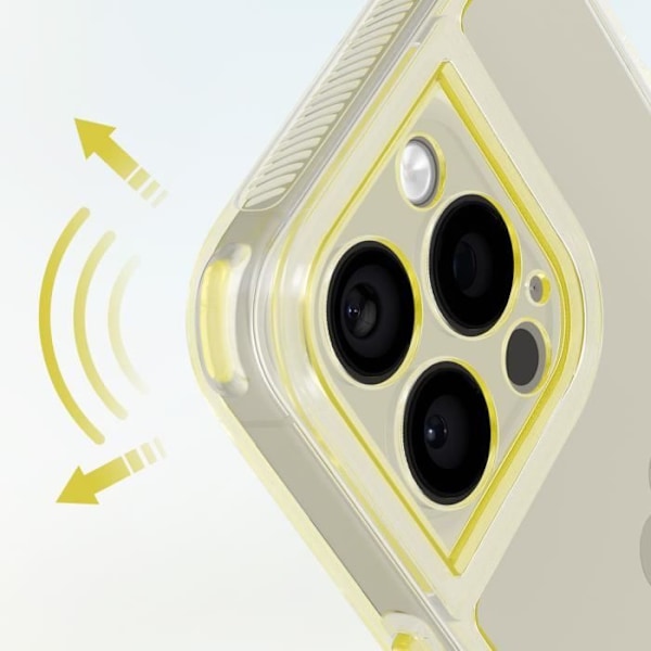 Skal till iPhone 16 Pro Max - AVIZAR - Gul förstärkta stötfångarhörn Gul
