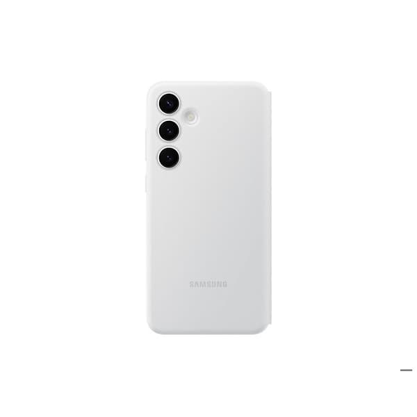 Smart Clear View Folio-etui med kortholder til Samsung Galaxy S24+ lysegrå Grå Lys