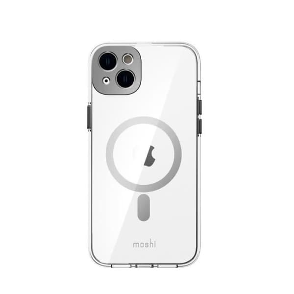 MagSafe Cover - MOSHI - iPhone 14 Max - Sort - Indbygget MagSafe Ring - Polycarbonat & aluminium Sort