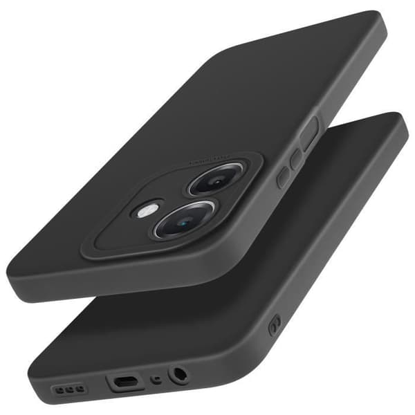 Coque - AVIZERA - Oppo A40 - Silikonmatta - Kamerablocket Skyddad - Enkel installation Svart