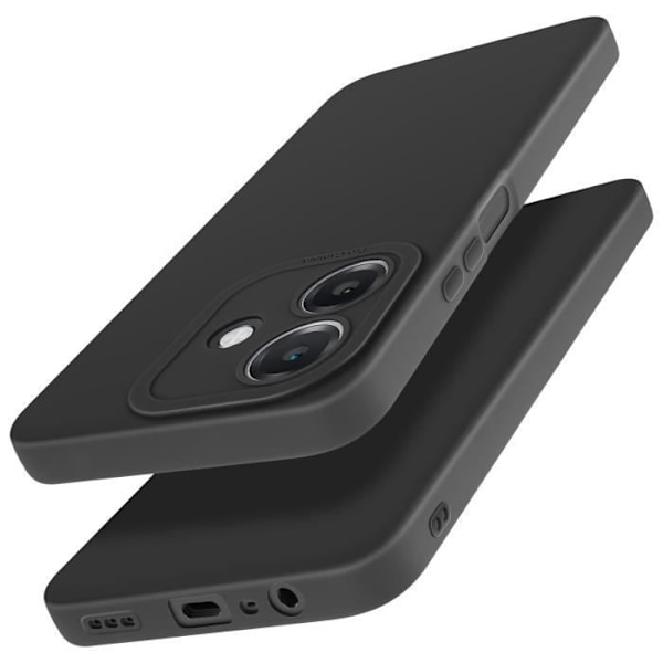 Oppo A40 Suojakotelo Silikoninen Mattamusta Kamerablokki Suojattu Svart