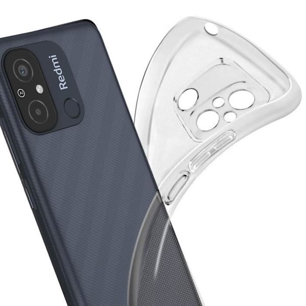 Kotelo Xiaomi Redmi 12C Imak UX-5 -sarjalle - Pehmeä silikoni - Läpinäkyvä Vit