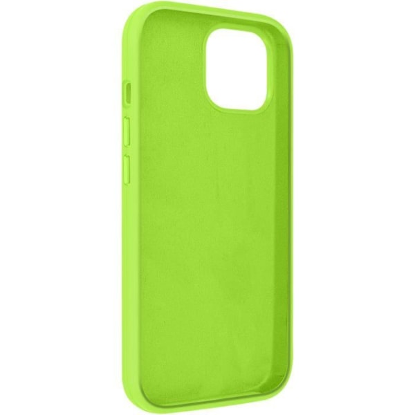 Kuori - MOXIE - iPhone 15 - Puolijäykkä - Mikrokuituiset sisäpuole - Korotetut reunat Limevihreä Grön