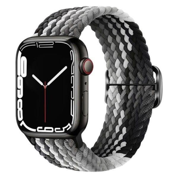 Rem för Apple Watch 41 mm / 40 mm / 38 mm Andas flätad nylon svart / grå