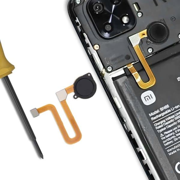 Fingeravtrycksläsare för Xiaomi Redmi 10C och Poco C40 Grå Grå
