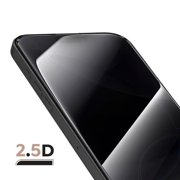 Härdat glas för iPhone 16 Pro Max Stötsäker med installationskit Magic Box Zanaé Transparent Vit
