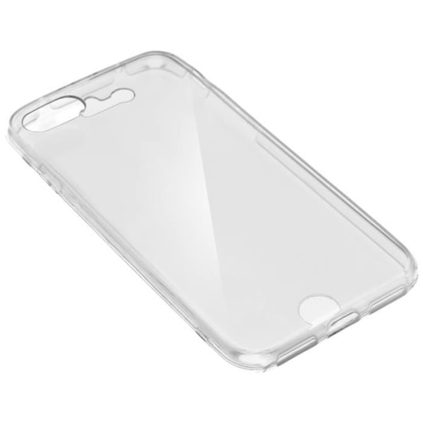Gennemsigtigt etui med fuld beskyttelse iPhone 7 og iPhone 8 - AVIZAR - Gel Silikone - Blødt - Glat Transparent