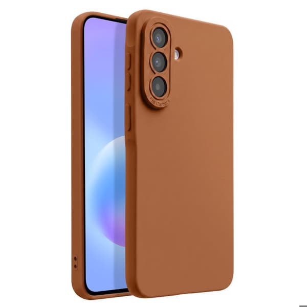 Samsung Galaxy A57 Silikone Cover Forstærket Kamera Lys Brun brun