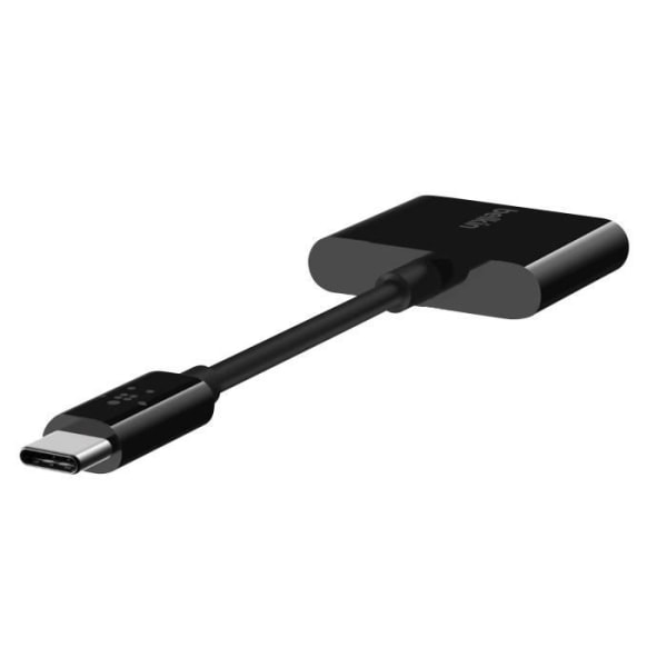 USB-C-sovitin - BELKIN - 60 W malli - Ääni ja lataus - 3,5 mm:n liitäntä - Kompakti ja kevyt