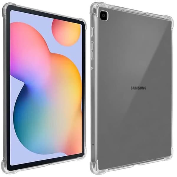 Coque - AVIZAR - Galaxy Tab S6 Lite - Bøjelig Silikone - Transparent - Beskyttelse af Mønter Transparent
