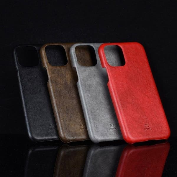 PU-læderetui - Crong - iPhone 11 Pro - Sort - Semi-rigid - Elegant design Sort