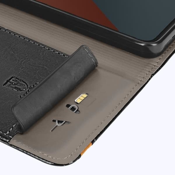 Etui til Xiaomi Redmi Note 13 Pro 5G - AVIZAR - RFID Wallet Video Support - Sort Svart