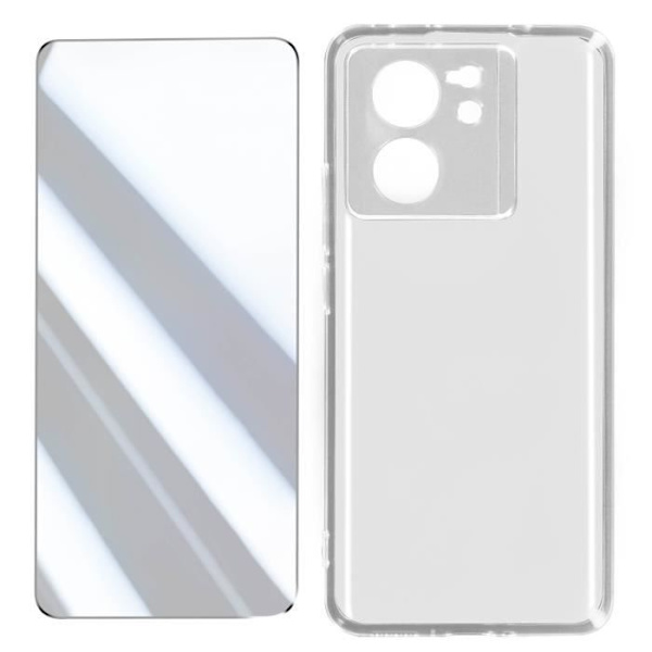 Silikonetui til Xiaomi 13T og 13T Pro 2.5D affaset hærdet glas