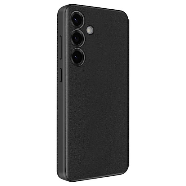 Nahkakotelo Galaxy S25 Plus Näyttöikkuna Korttipidike Musta Svart