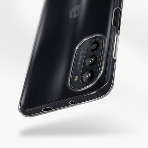 AVIZAR etui til Motorola Moto G52 og G82 - Soft Gel Silikone og 9H hærdet glasfilm sort Svart