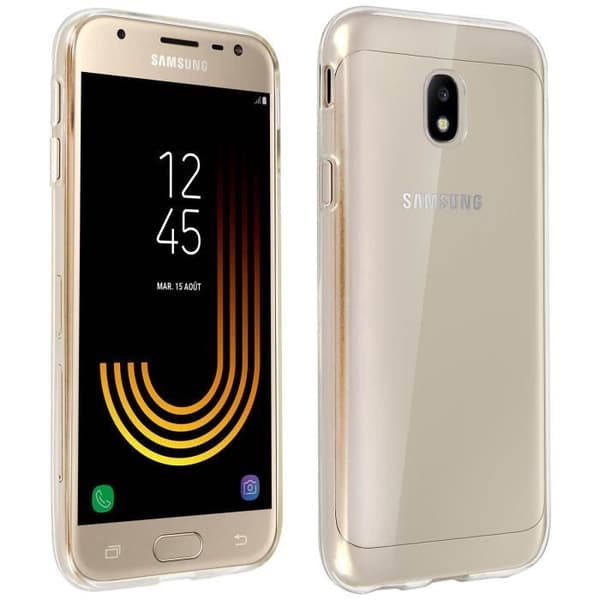 Coque - ILMOITTAKAAN - Galaxy J3 2017 - Silikonigeeli - Ultra-ohut - Läpinäkyvä Transparent