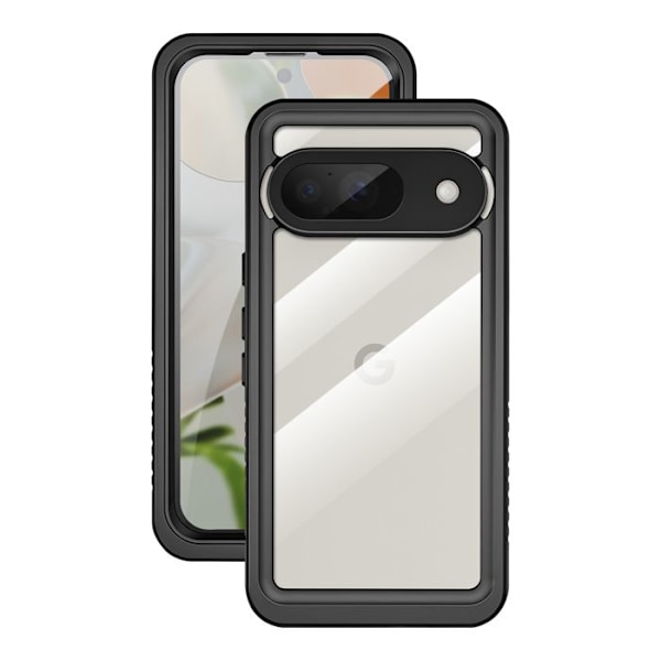 Coque integreret til Google Pixel 9 og 9 Pro Vandtæt IP68 Stødabsorberende Redpepper Transparent Vit