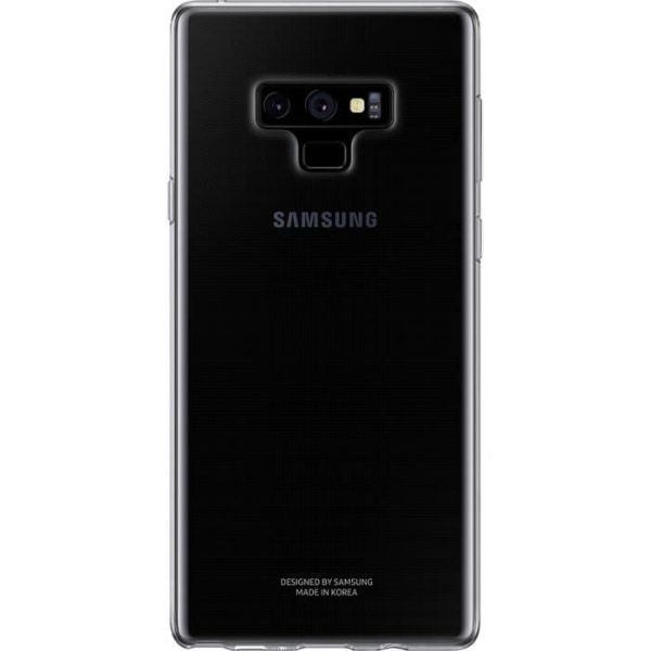 Gennemsigtigt blødt etui - BigBen - Galaxy Note 9 - Beskytter mod stød - Gratis adgang til funktioner - Sort Transparent