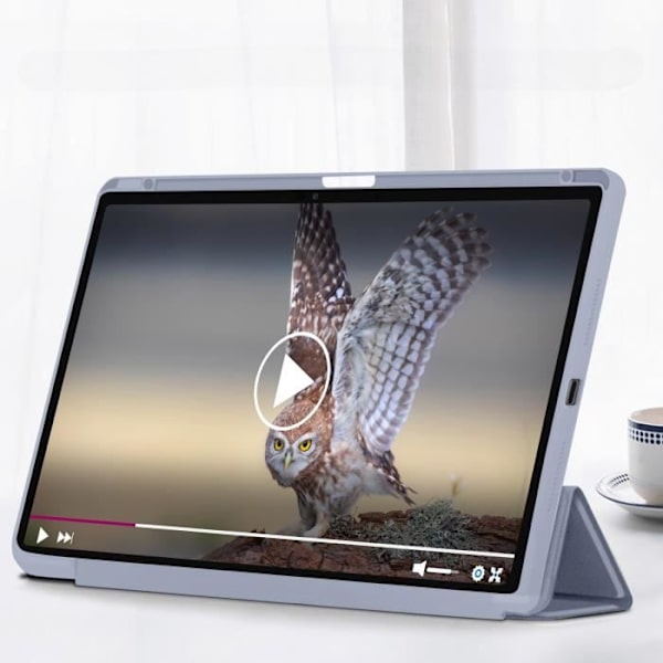 Cover til iPad Pro 13 2024 - AVIZAR - Videostøtte / Keyboard - Lavendelgrå Lila