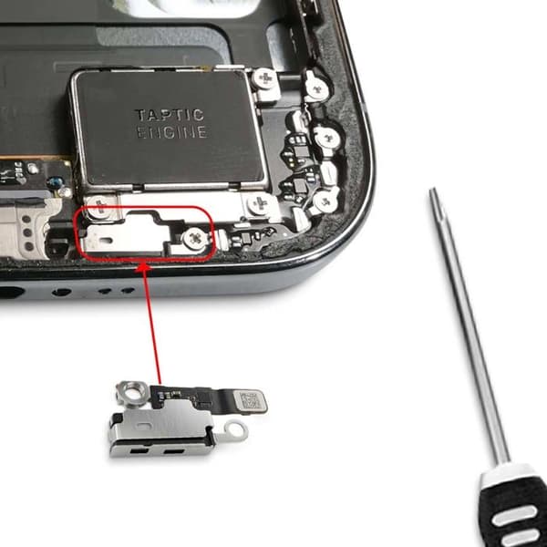 Erstatningsmikrofon til iPhone Air med sort/sølv FPC-stik Svart